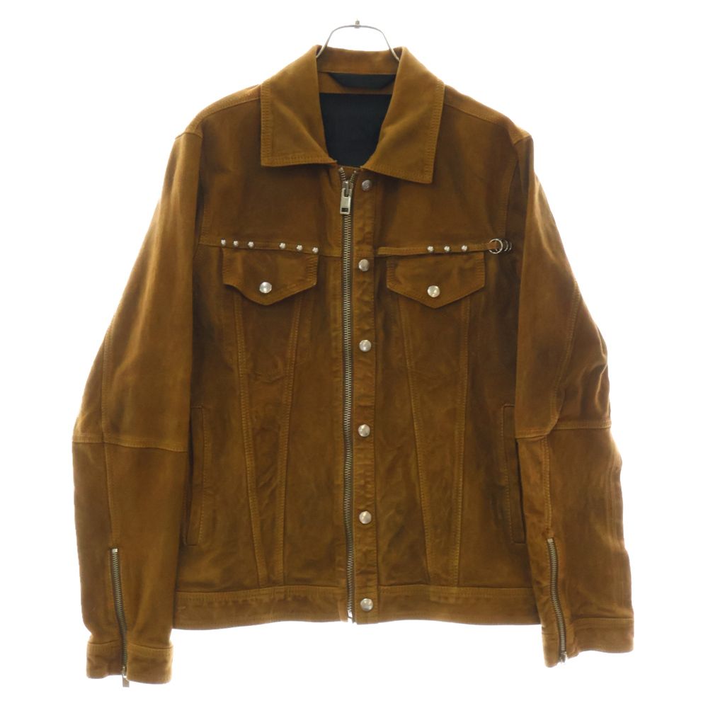 DIESEL ディーゼル SUEDE LEATHER L-DEAN JACKET スウェードレザー ジップアップ ジャケット ブラウン