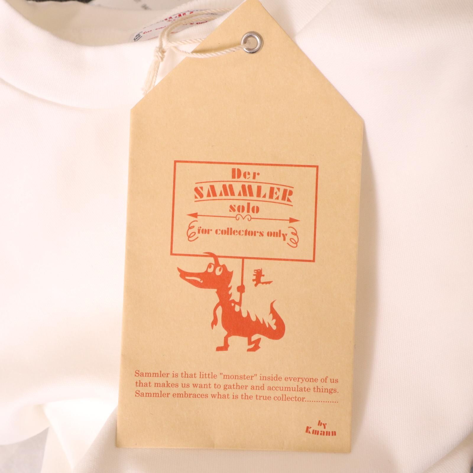 新品 Der SAMMLER SOLO / GIM TEE SOLID OPTIAL WHITE ディアザムラーソロ ジム ソリッド クルーネック コットン Tシャツ 半袖 カットソー 110-571-05 表記サイズS　【2408】