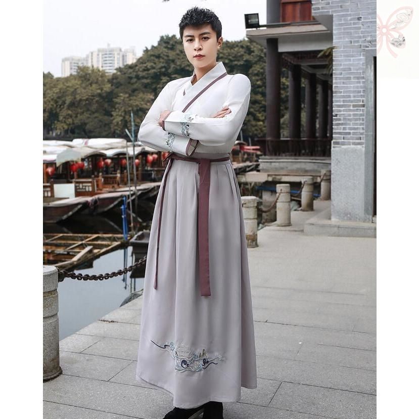 華やか中華服3点セット メンズ レディース漢服唐装 オリジナル男女兼用チャイナ服 中華衣装 華服 ブラウス ロングスカート 袴 広 USTAUSTRALIA_COM_AU