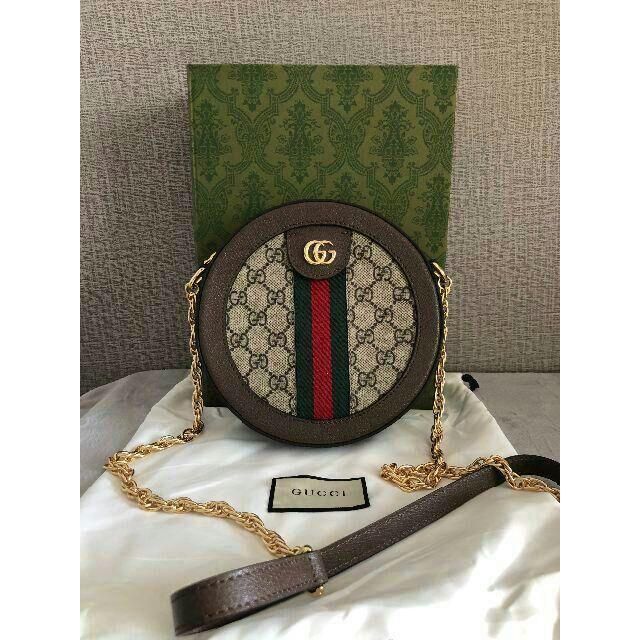 極美品】GUCCI グッチ GG オフディア ミニ ラウンド ショルダーバッグ - メルカリ