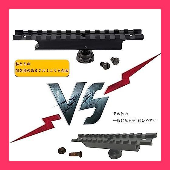 【セール】M4/M16 キャリングハンドル用 マウントベース20mmレール Amazon | M16/M4系20mmスコープマウントベースキャリング