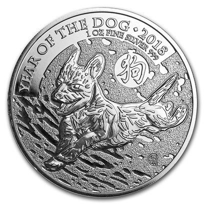 保証書・カプセル付き] 2018年 (新品) イギリス「干支 十二支・戌年 犬