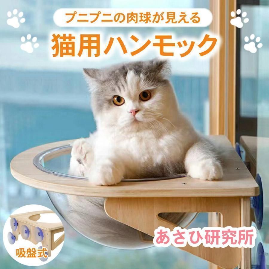 猫丸　20キロ 猫用 窓 宇宙船型 猫ベッド 強力吸盤 半球 透明 窓 壁 クリア