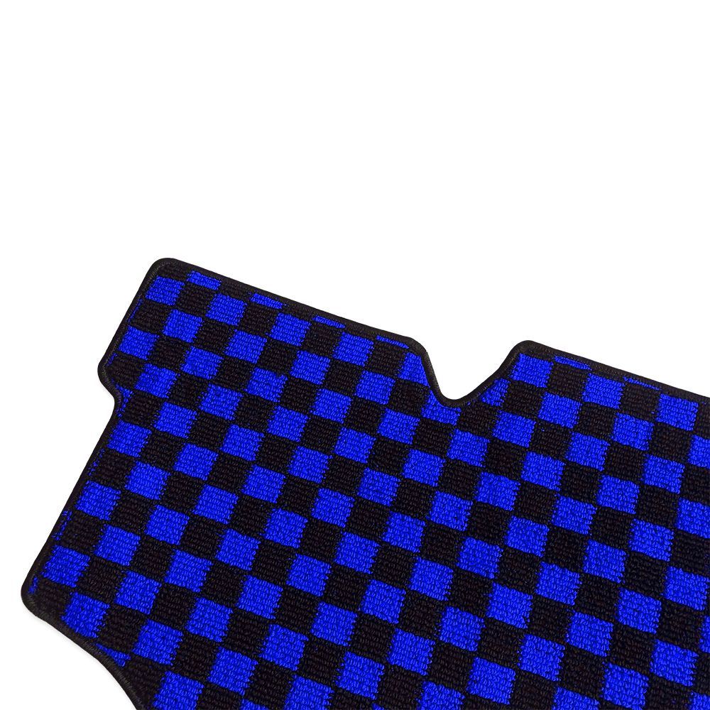 マツダ タイタン/ダッシュ ダブルキャブ フロアマット フロント+リア 青x黒 - メルカリ