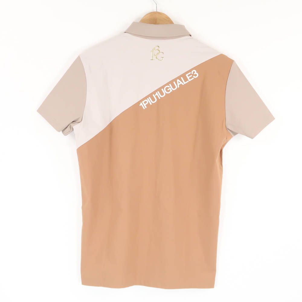 美品 1PIU1UGUALE3 ウノピュウノウグァーレトレ GRT131 S/S POLO CROSS SWITCH ゴルフポロシャツ IV(M) ナイロン他 半袖 トップス スポーツウェア メンズ HU1345A83 美品 1PIU1UGUALE3 ウノピュウノウグァーレトレ GRT131 S/S POLO