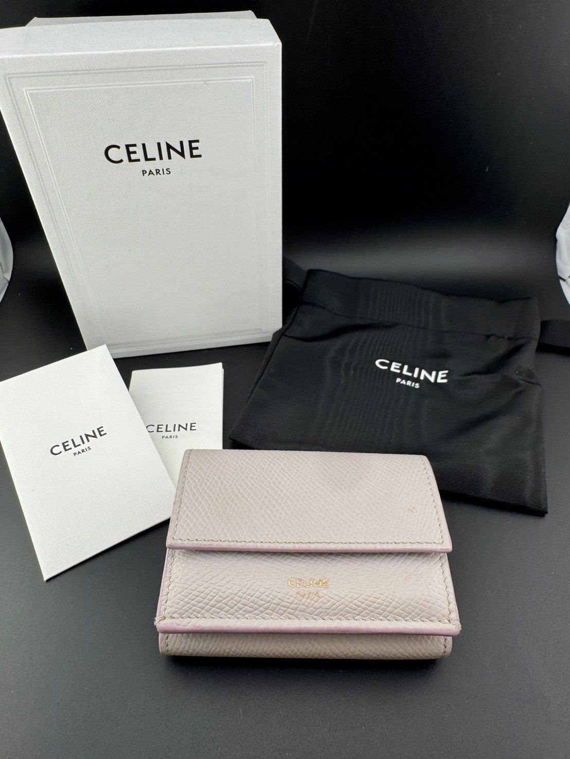 未使用 CELINE セリーヌ フォールデッド コンパクトウォレット 