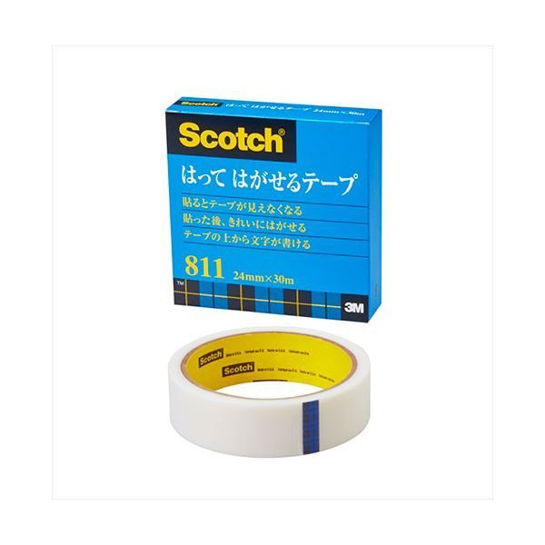 【5個セット】 3M Scotch スコッチ はってはがせるテープ 24mm×3