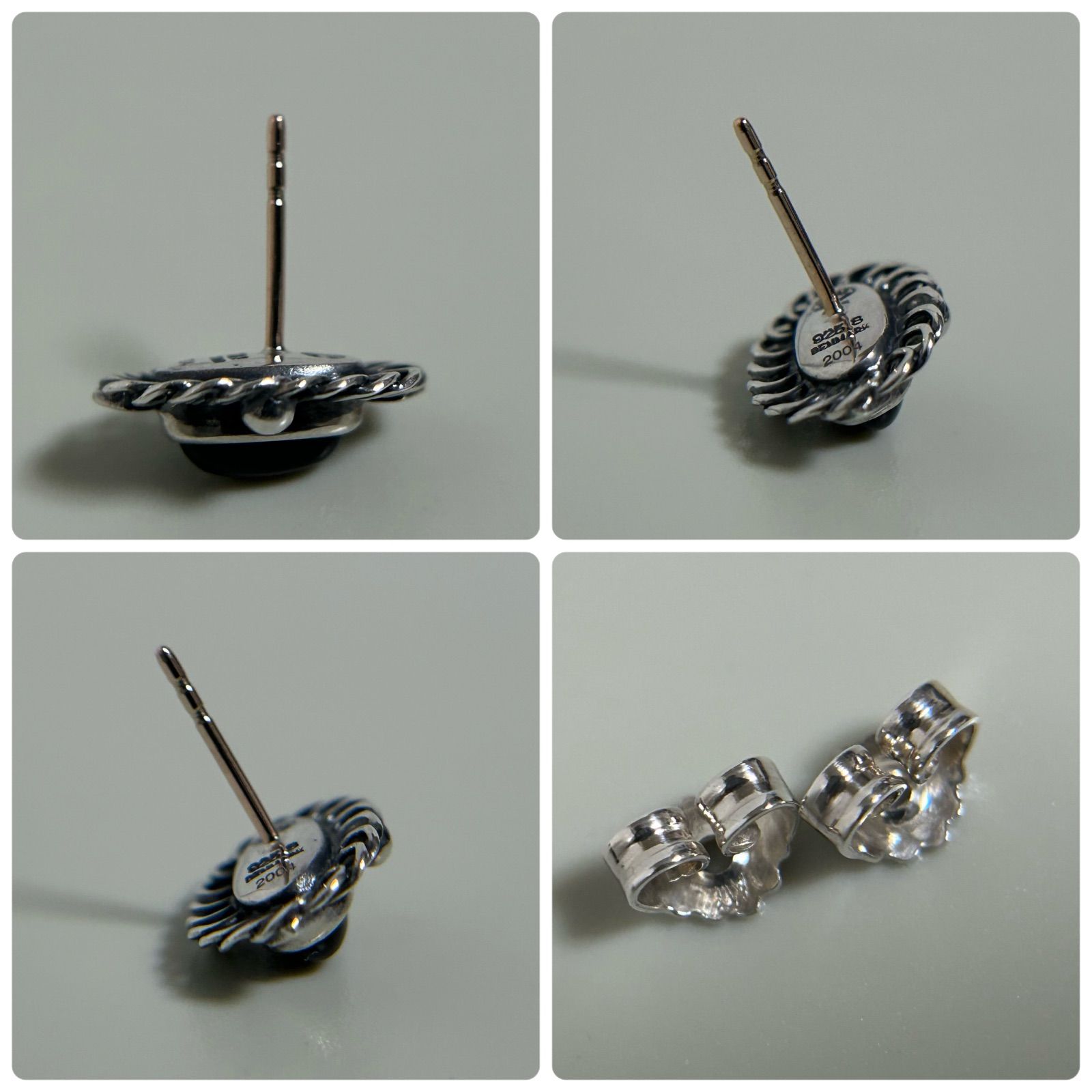   ピアス　2004 オニキス　シルバー　925S ジョージジェンセン 希少 ピアス 2004 オニキス 925 Georg Jensen