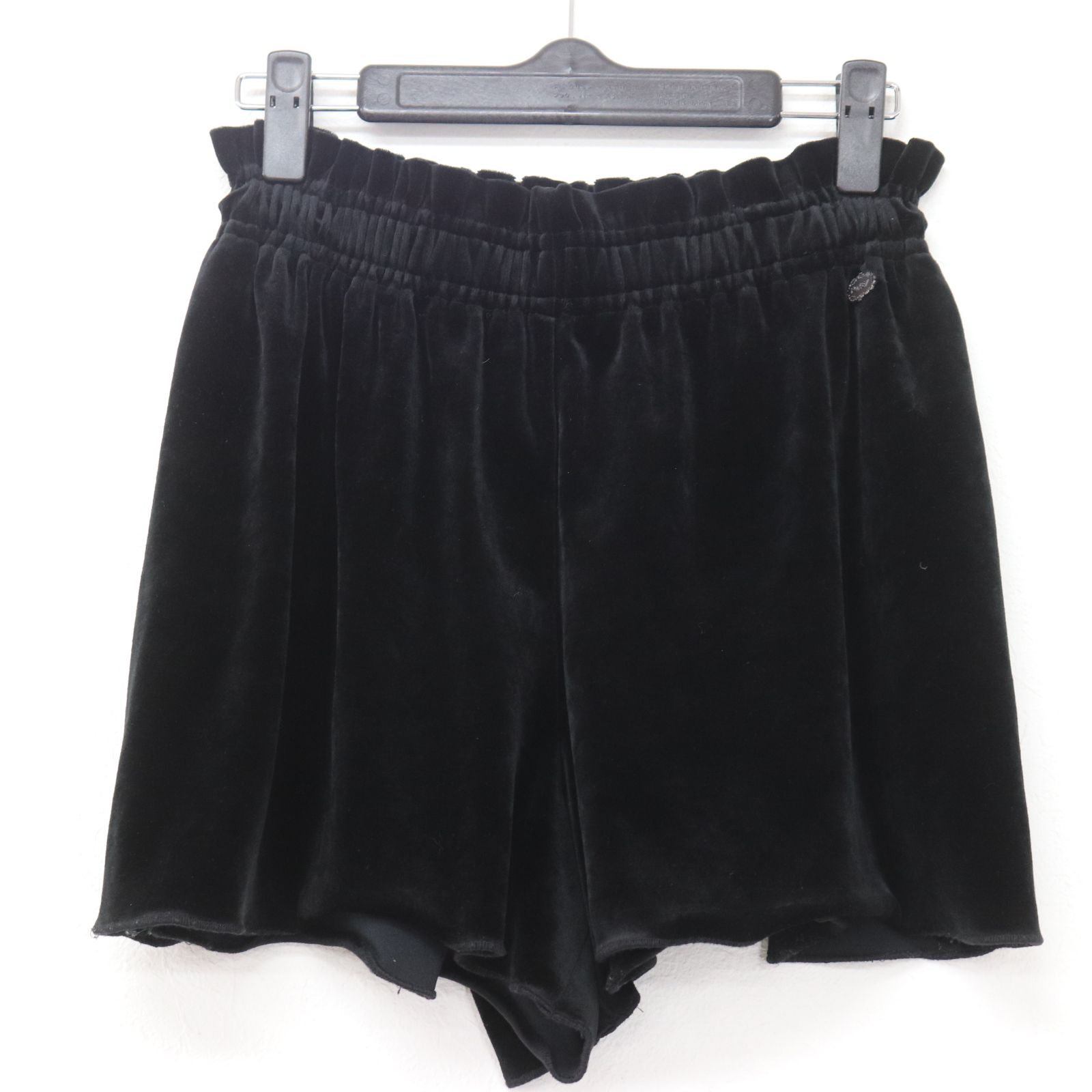 k5454 フォクシー ショートパンツ キュロット ベロア 32154 ブラック  