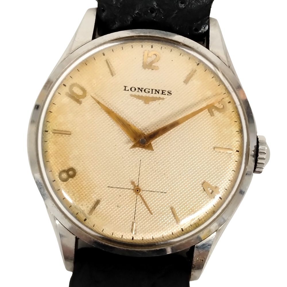 LONGINES ロンジン スモールセコンド 手巻き メンズ 革ベルト訳