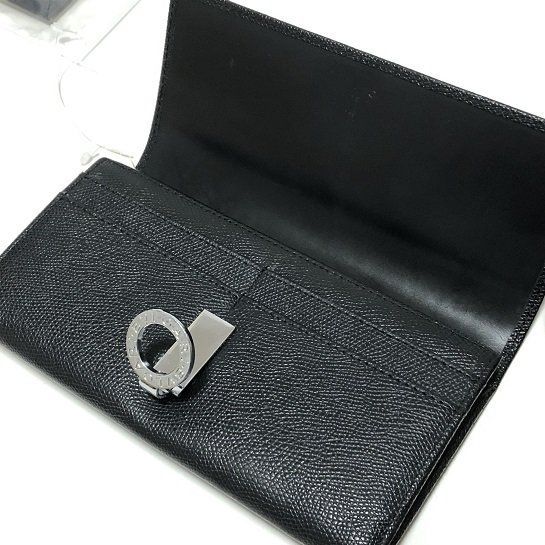 ○【美品 箱付き】BVLGARI ブルガリ 長財布/am-A-203-5332-3.9/二つ折り/レザー/黒/メンズ/レディース/シリアルナンバー有 /高級/正規品 - メルカリ