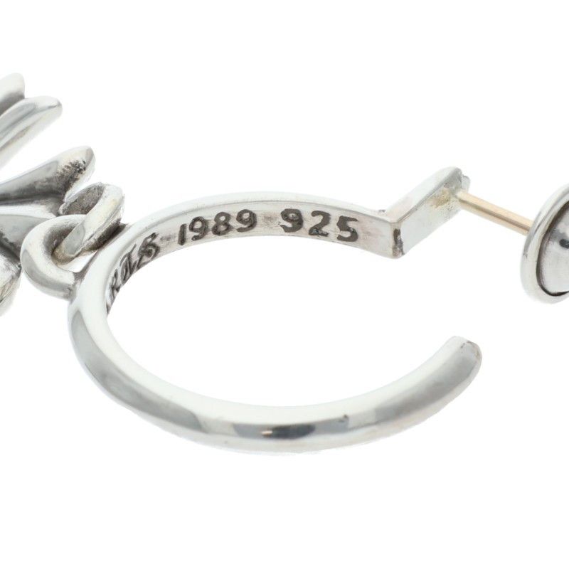 タイニー CH クロス フープピアス シルバー　（ノーブランド） CHROME HEARTS クロムハーツ（原本無） タイニー CHクロス