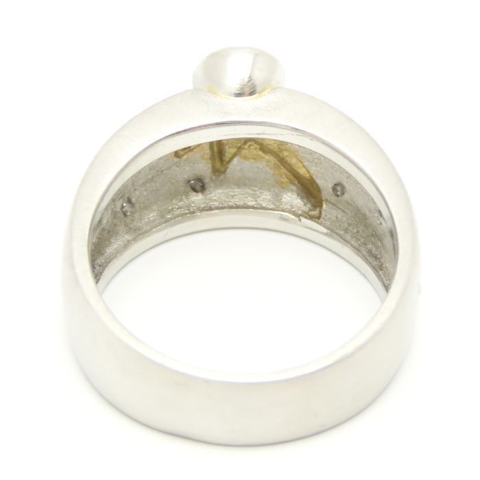 K18WG ダイヤモンド リング 0.363CT