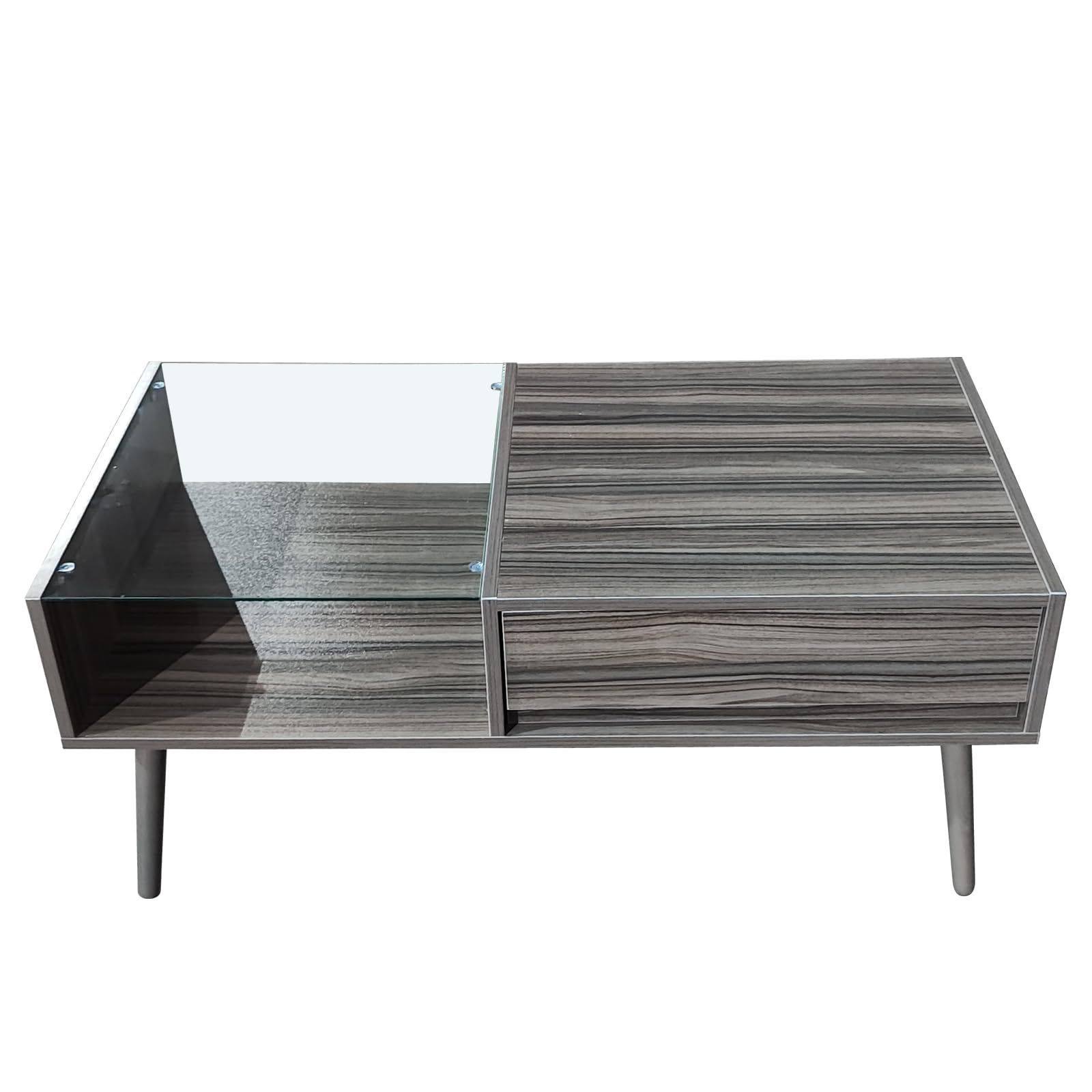 vitraヴィトラL字型ライトグレー合成樹脂パソコンデスク