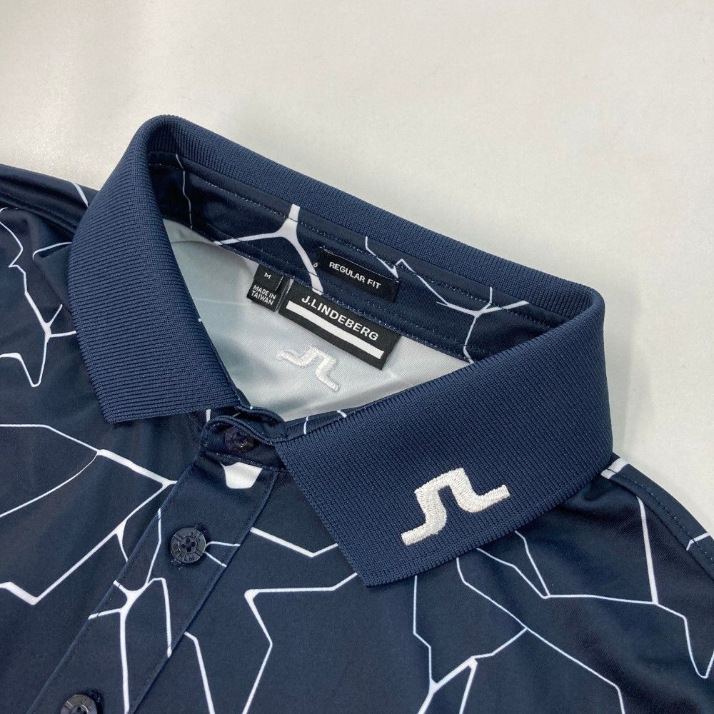 サイズ：M J.LINDEBERG ジェイリンドバーグ 半袖 ポロシャツ 総