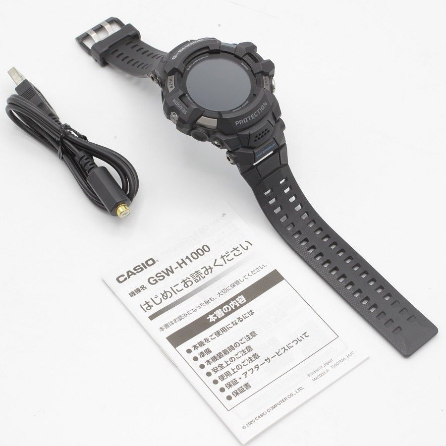 美品】G-SHOCK G-SQUAD PRO GSW-H1000-1JR 腕時計 スマートウォッチ カシオ ジーショック ジースクワッド プロ  CASIO 本体 - メルカリ