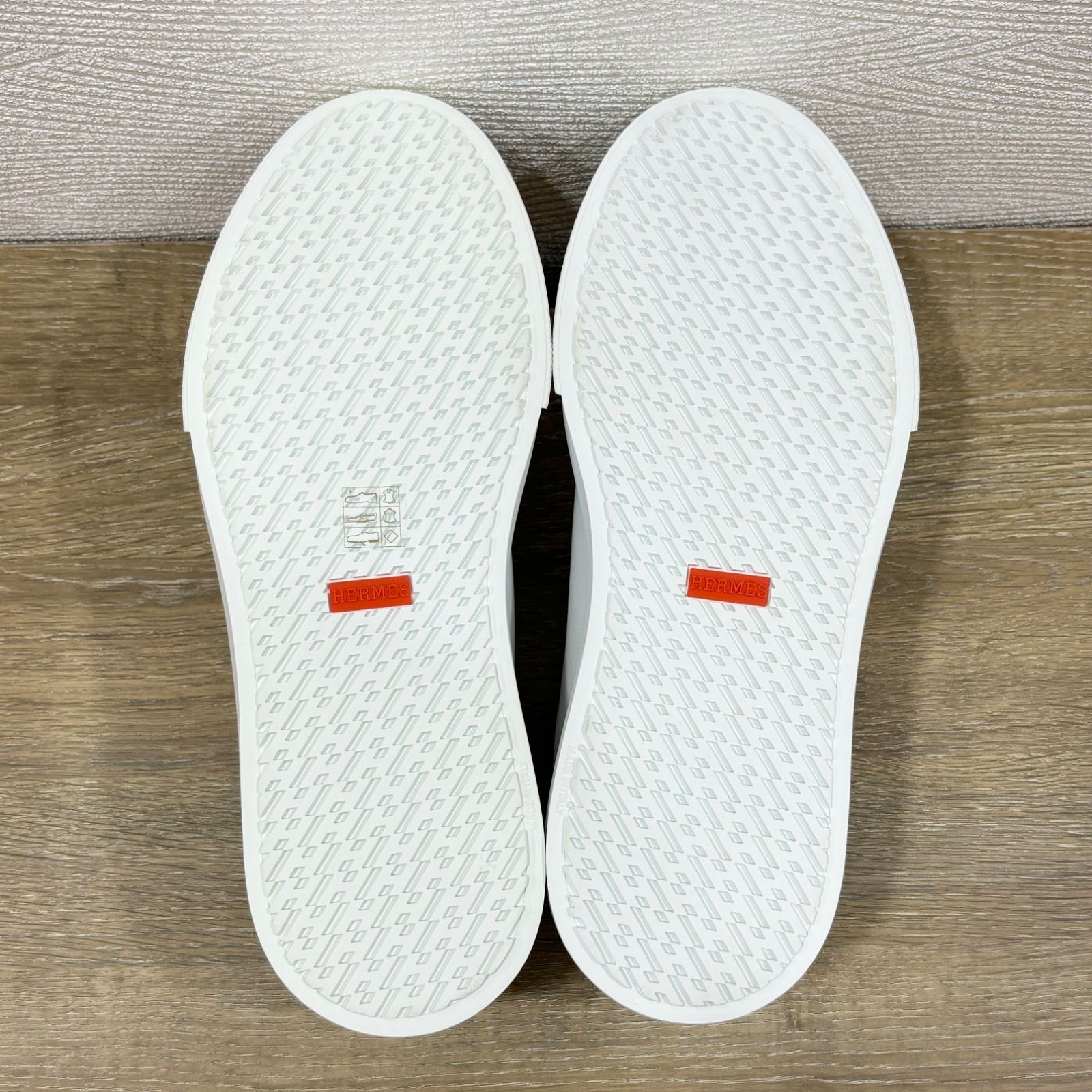 未使用品◎HERMESエルメス スニーカー/アーウィン/ホワイト