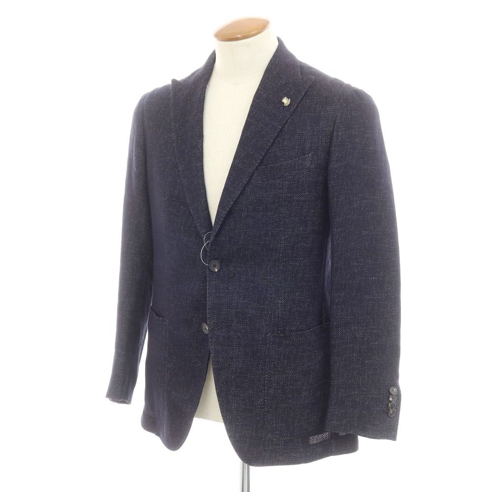 【中古】タリアトーレ TAGLIATORE コットンウール テーラードジャケット ダークネイビー【サイズ46】【メンズ】