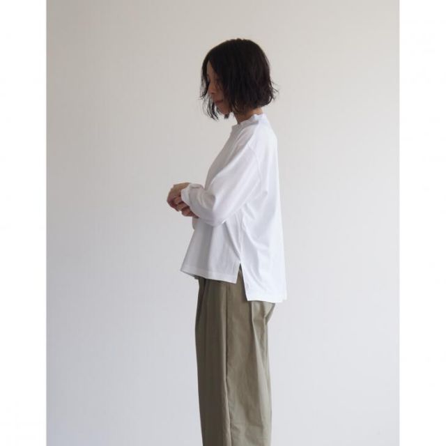 【SALE セール】FILUM | シナヤカヤヤモックプルオーバー (pink/white) | トップス シンプル お洒落 FILUM | シナヤカヤヤモックプルオーバー (pink/white