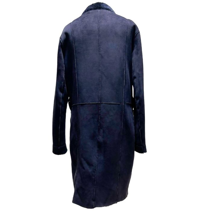 DROMe ドローム ムートン コート リバーシブル イタリア製 ネイビー  
