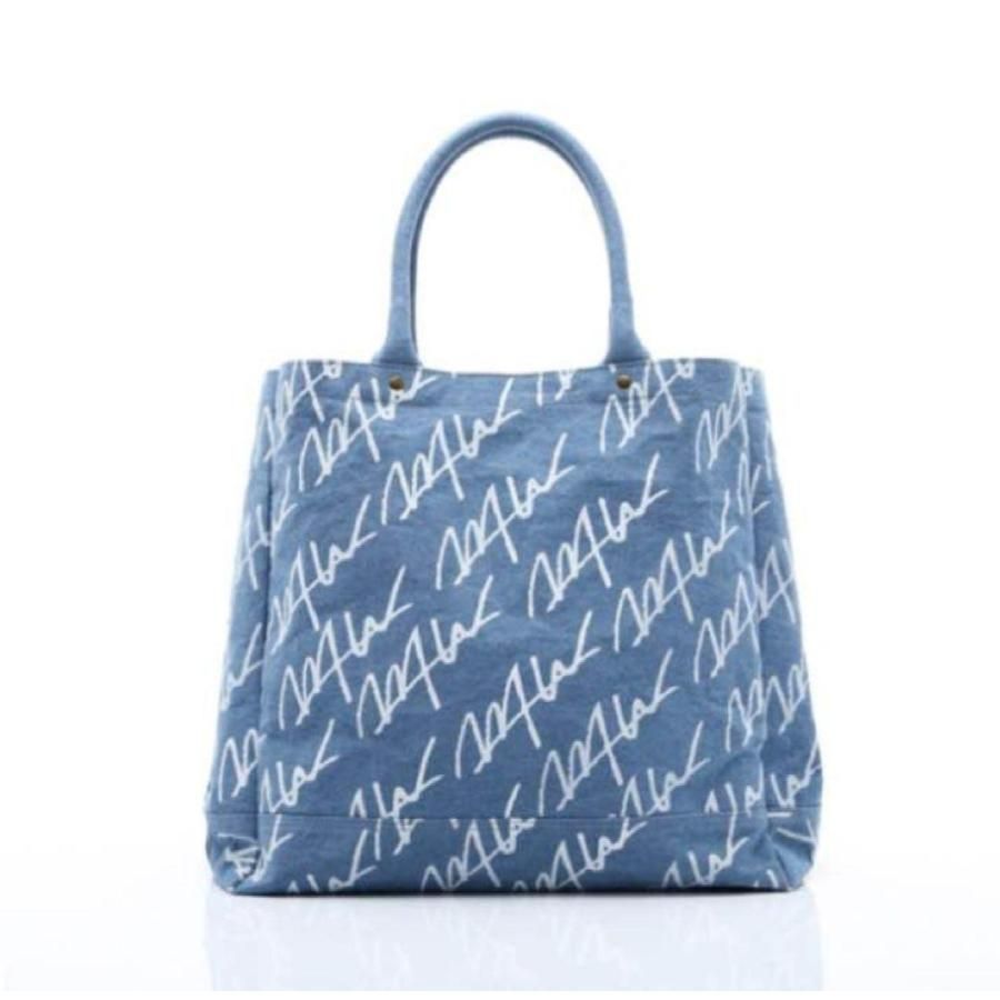 WTW DENIM TOTE L size　デニムトートバッグ ランチバッグ Lサイズ　しっかり　厚め　大容量　収納力