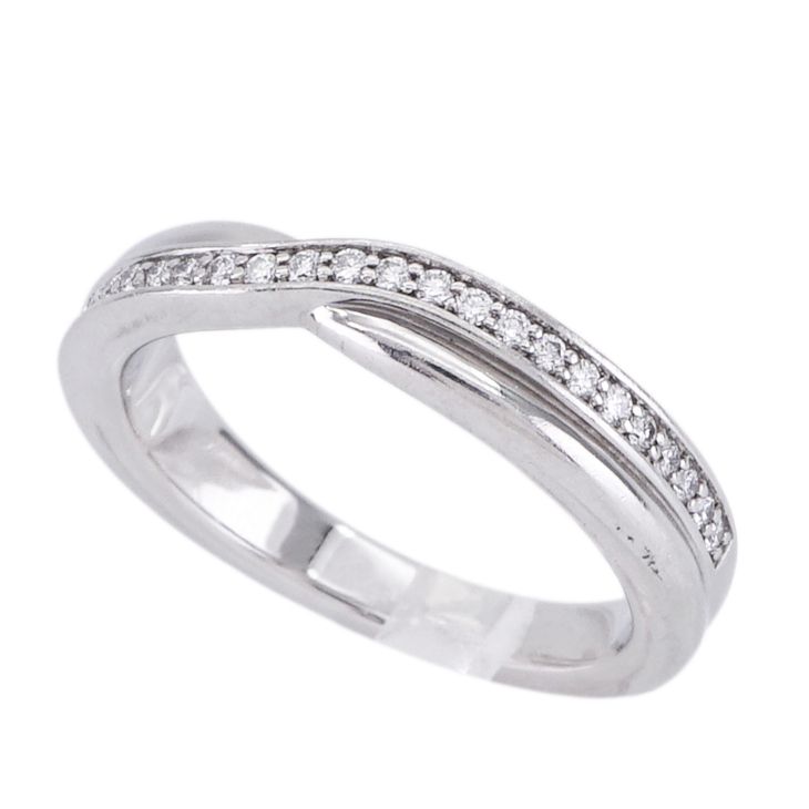 ハリーウィンストン HARRY WINSTON トリスト ワンロウ バンドリング トリスト ワンロウ バンドリング トリスト バイ ハリー ウィンストン リング 指輪 Pt950 シルバー