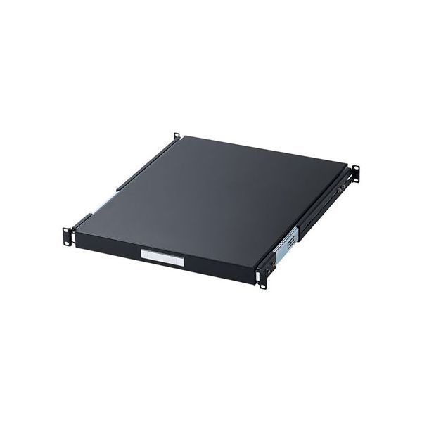 サンワサプライ 19インチマウントスライド棚 ブラック CP-SVHTST1BK