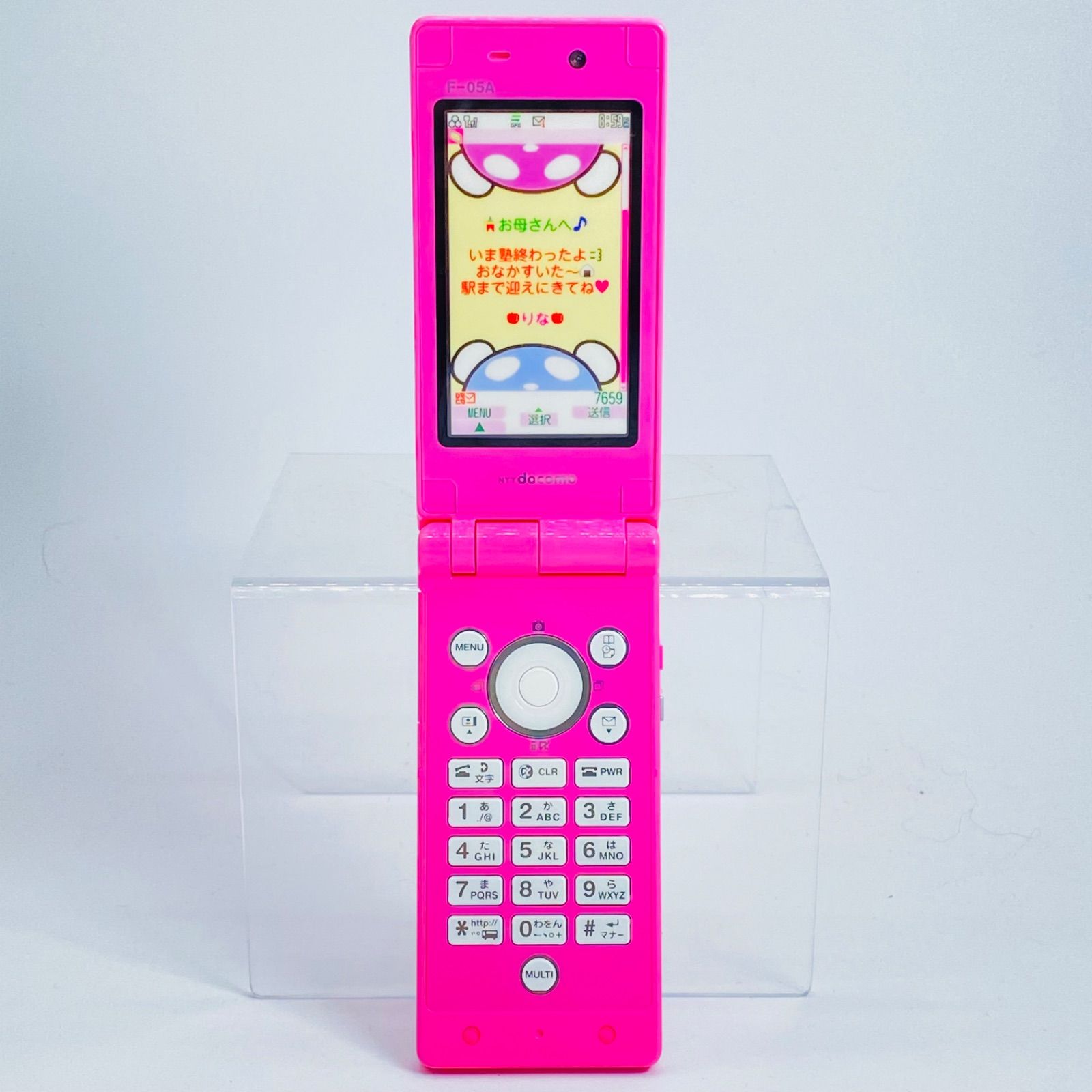 docomo キッズケータイ F-05A Pink モックアップ 模型 - メルカリ