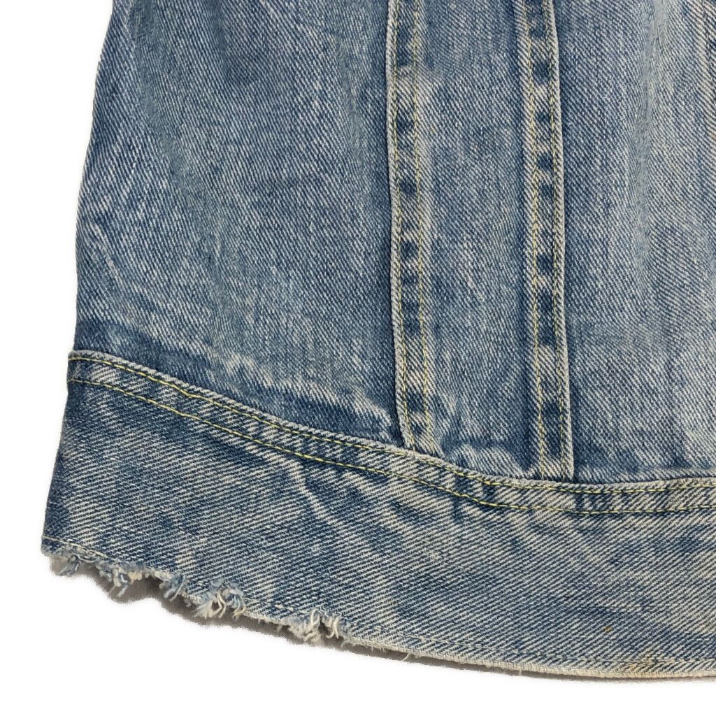 80s Lee PATD-153438 デニム トラッカー 変形 古着 80's Lee PATD-153438 denim jacket Made in USA | 古着屋 grin