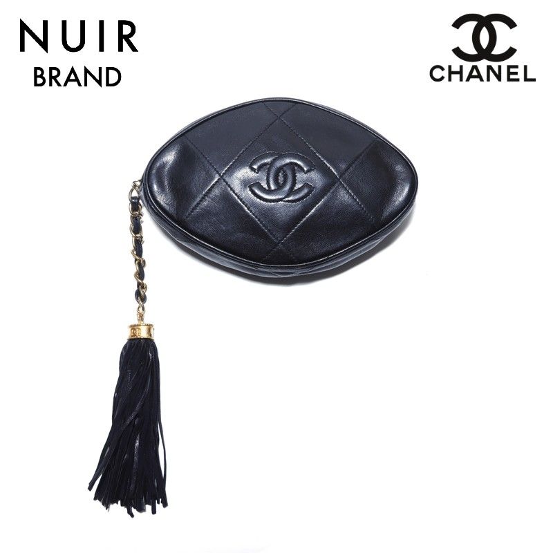 CHANEL シャネル ポーチ ココマーク シリアルシール 14番台 ブラック 楽天市場】【新着】【中古】CHANEL(シャネル) ポーチ ココマーク