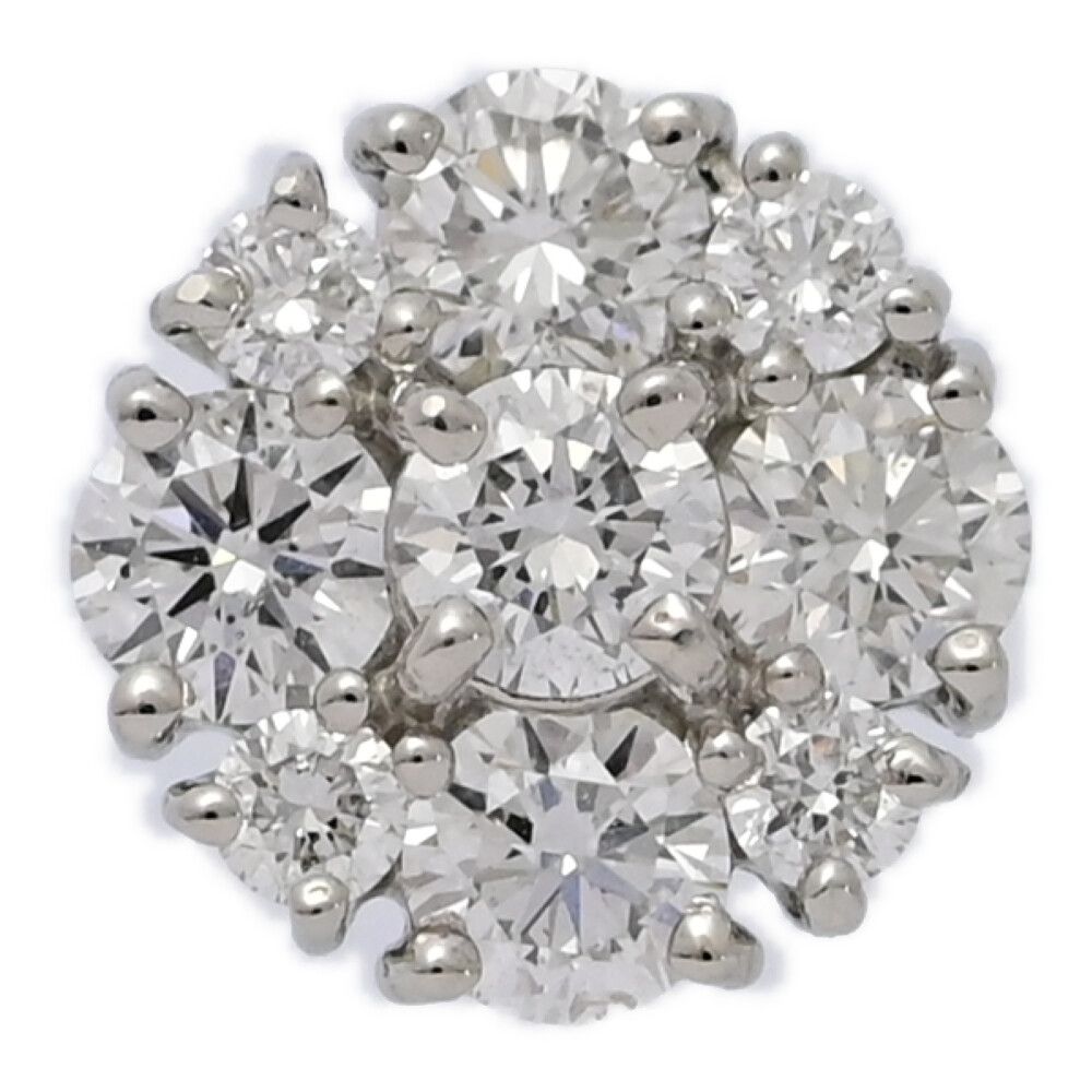 0.46ct|Ponte Vecchio ポンテヴェキオ 9P･ダイヤモンドネックレス･ペンダント|Pt999|995 1000-1.6g|プラチナ|翌日配送可 ♀ S レディース 592155