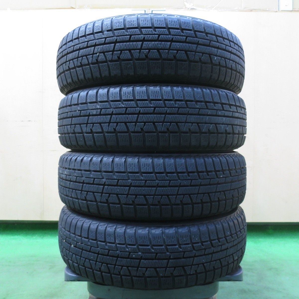 イボ付きバリ山！155/65R14 9部山以上！YOKOHAMA iG60 22年製造アルミ