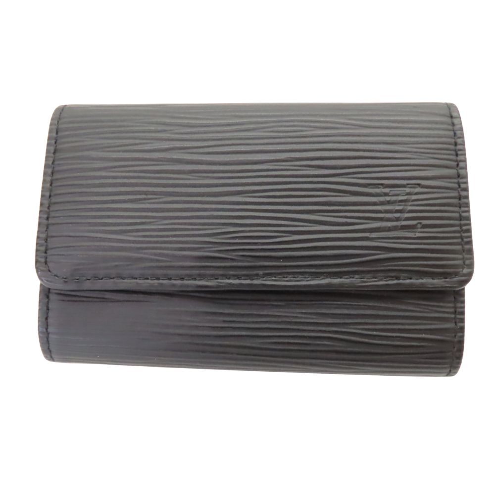 ≪ ≫ LOUIS VUITTON ルイ ヴィトン エピ M63812 ミュルティクレ6 ノワール 6連キーケース レザー 黒 ブラック シルバー金具 メンズ A2406337 無料ギフトラッピング承ります
