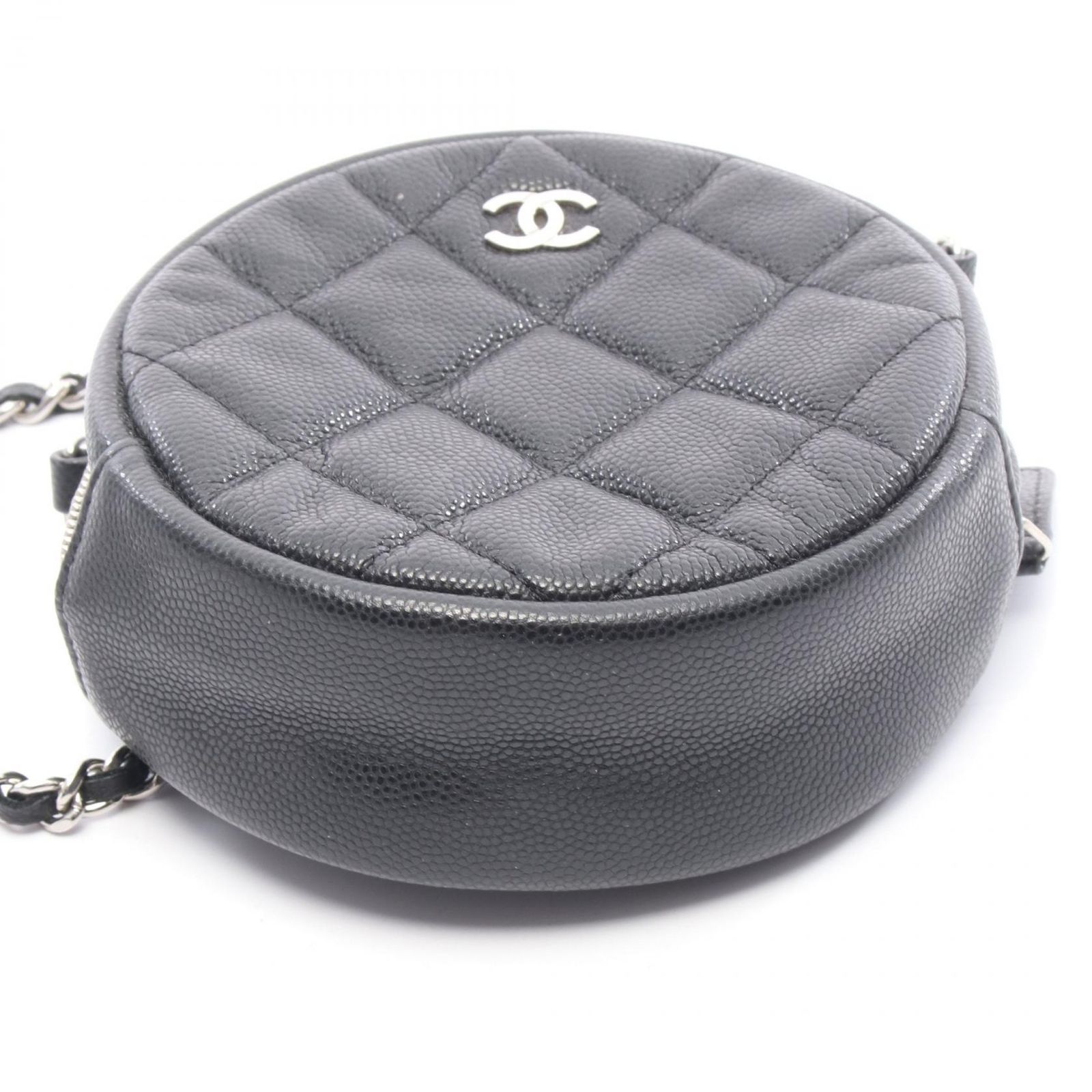 シャネル CHANEL ショルダーバッグ マトラッセ AP0245 ブラック カーフ 