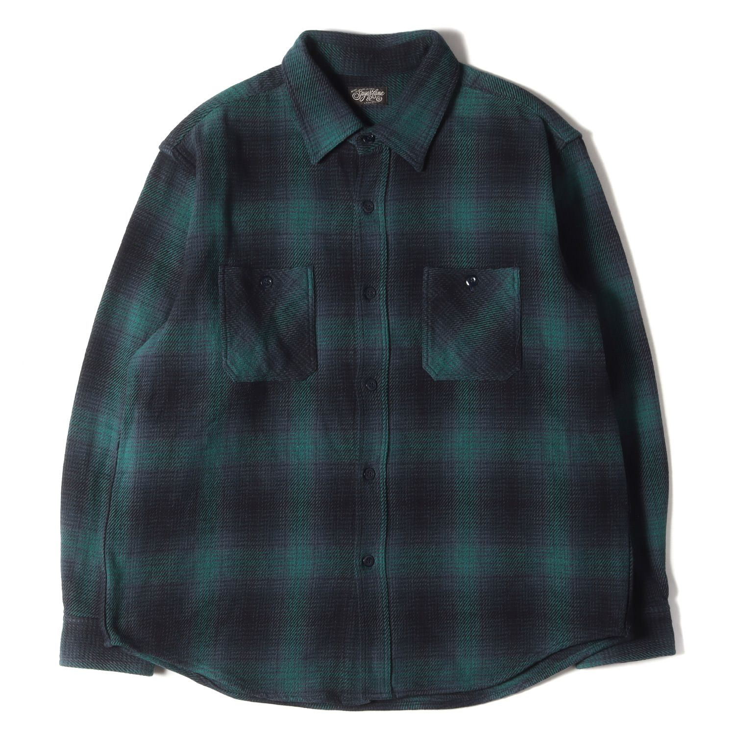 美品 SUGAR CANE シュガーケーン シャツ サイズ:L 現行モデル オンブレ 