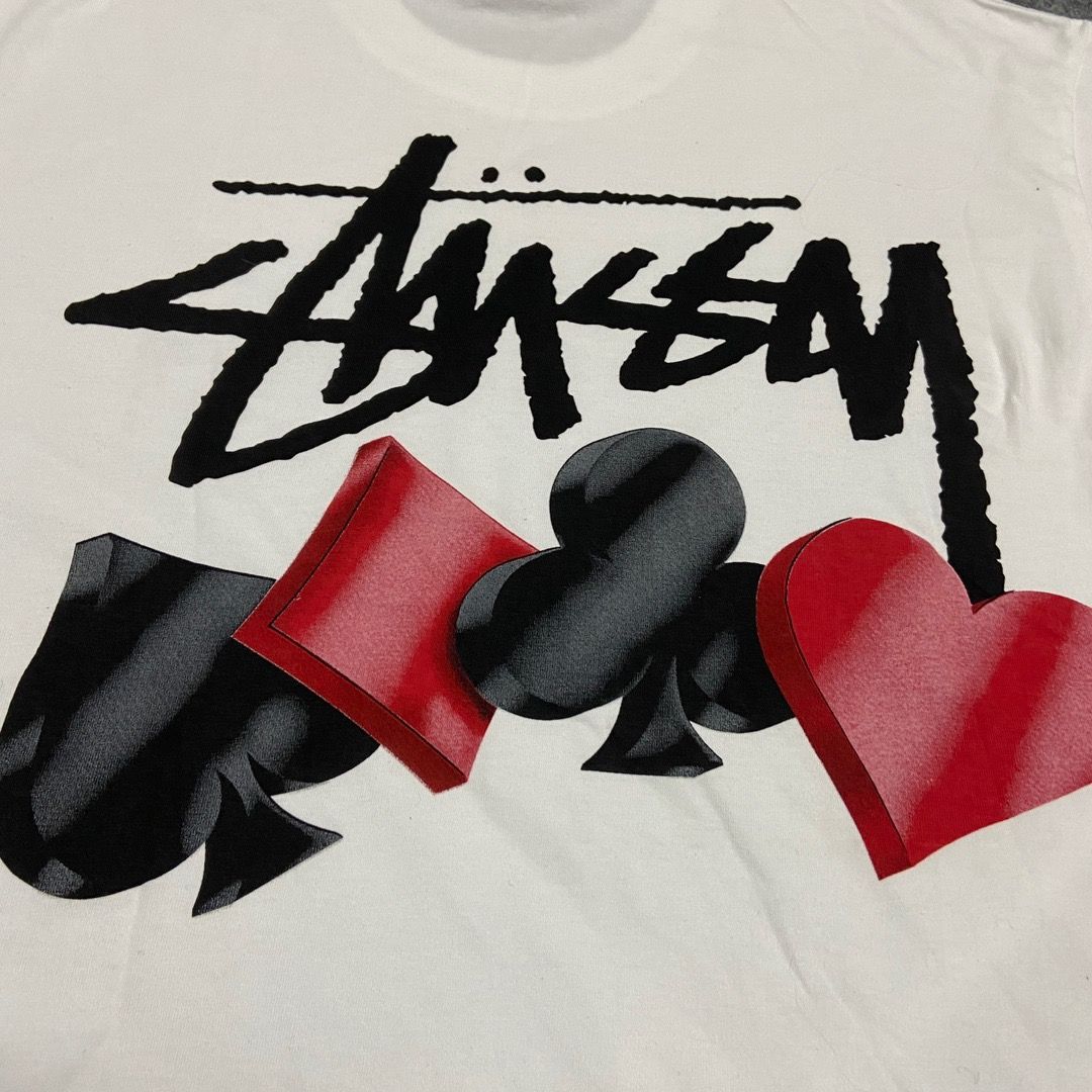 Stussy SS24 トランプ字母 Tシャツ 男女兼用