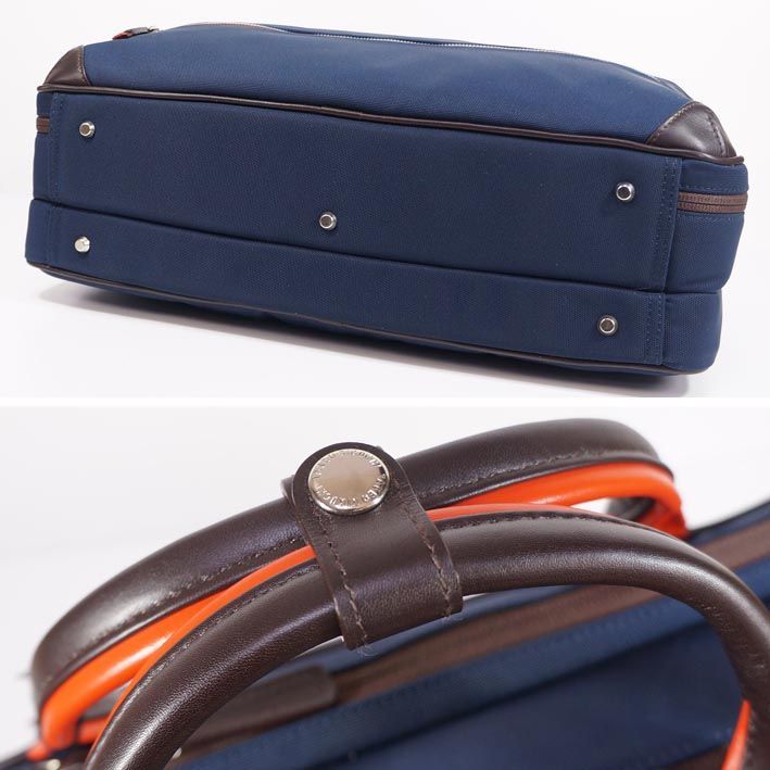 タケオキクチ TAKEO KIKUCHI 2WAY ビジネスバッグ ネイビー 紺