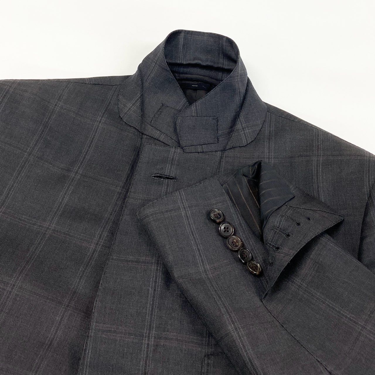TOM FORD グレー チェック柄 ジャケットスーツ