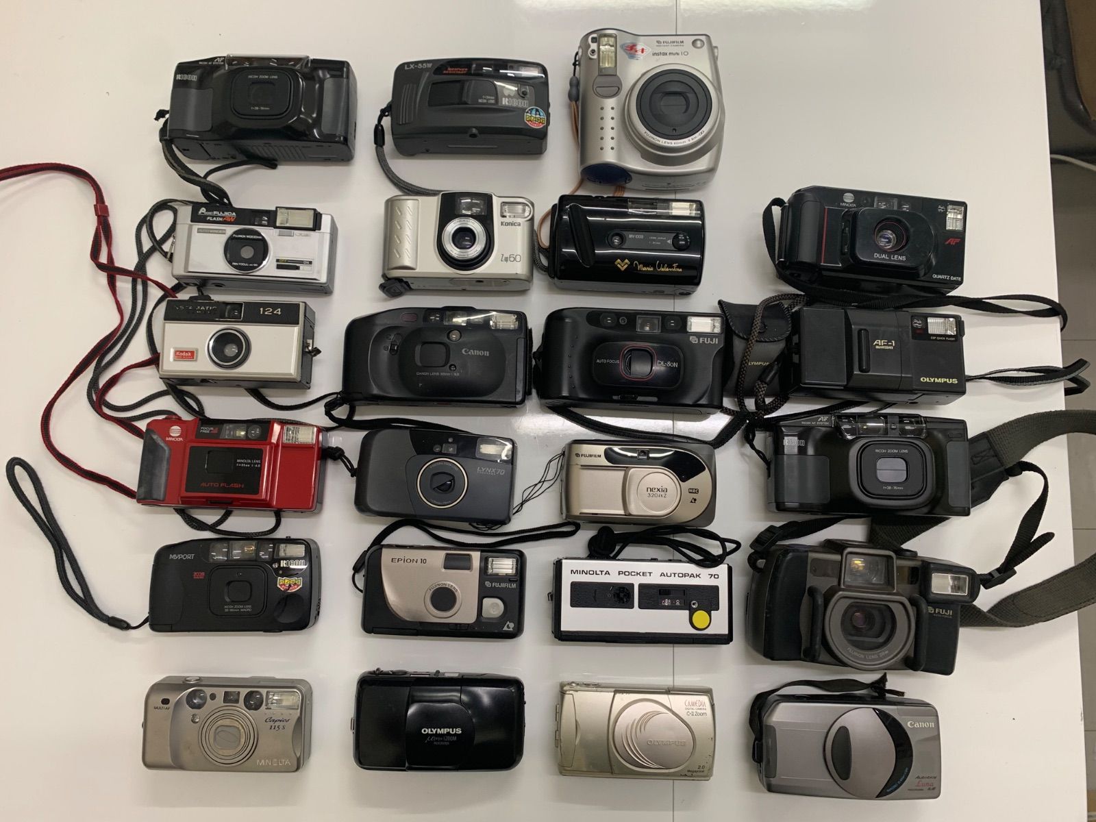 まとめ売り】フィルムカメラセット 7台・望遠レンズ 1台 ジャンク品