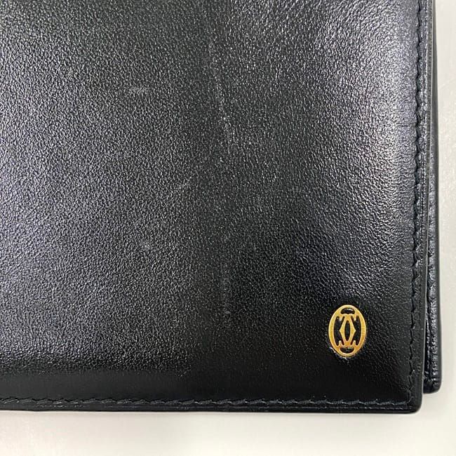 カルティエ 二つ折り 財布 ブラック パシャ 美品 レザー 中古 - メルカリ
