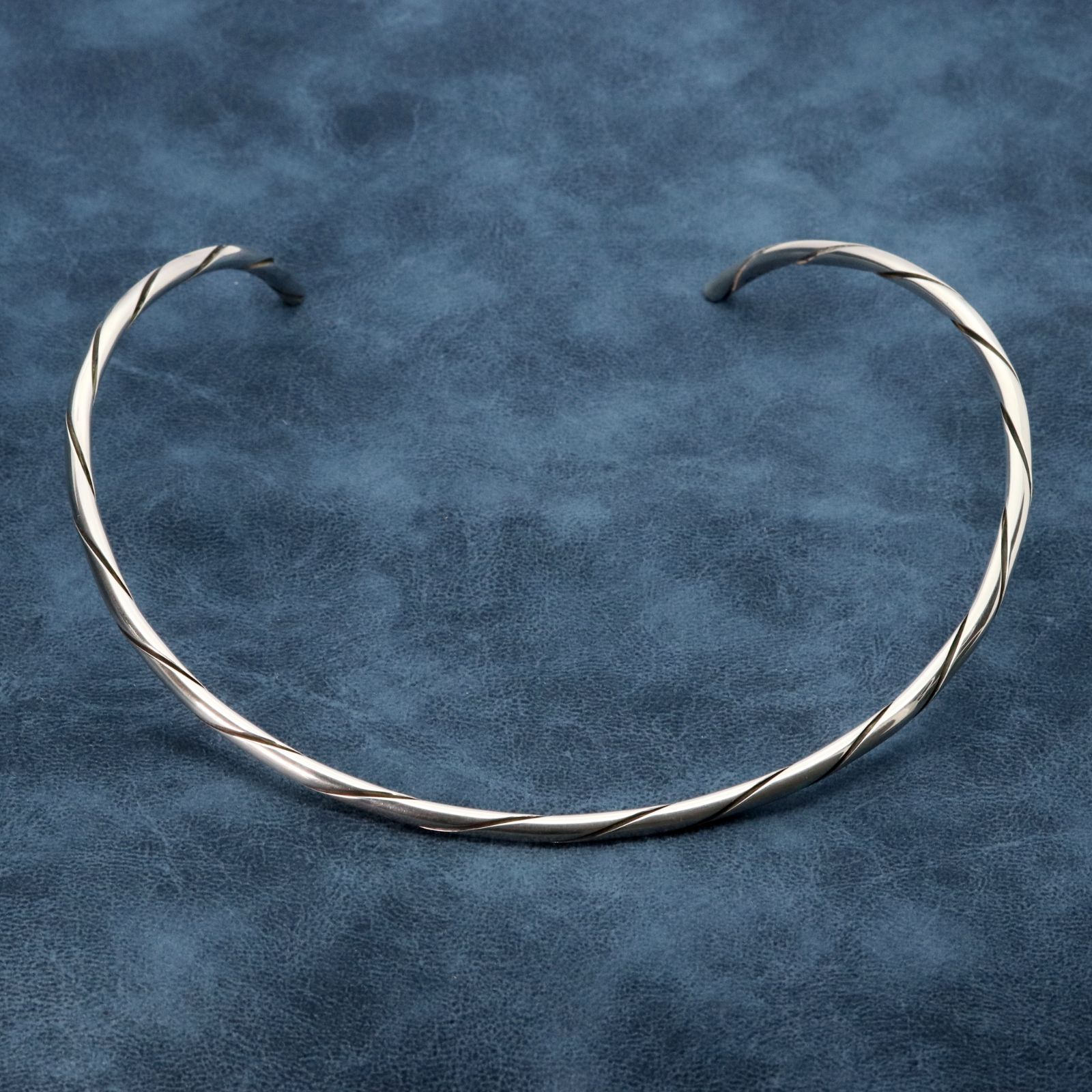 ジョージジェンセン　シルバーツイストバングルブレスレット　#A80 ジョージジェンセンシルバーツイストバングルブレスレット#A80