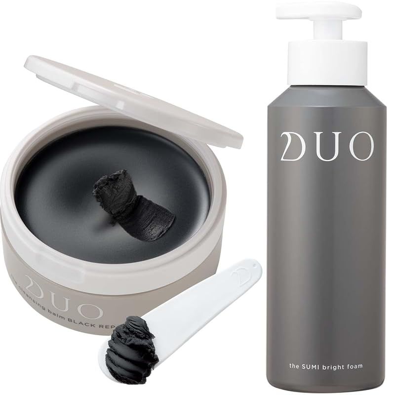【DUOの朝・夜洗顔セット】DUO ザ ブライトフォーム ブラック 洗顔フォーム u0026 DUO ザ クレンジングバーム ブラックリペア セット メイク落とし W洗顔不要 シトラス精油の香り トラブルが起