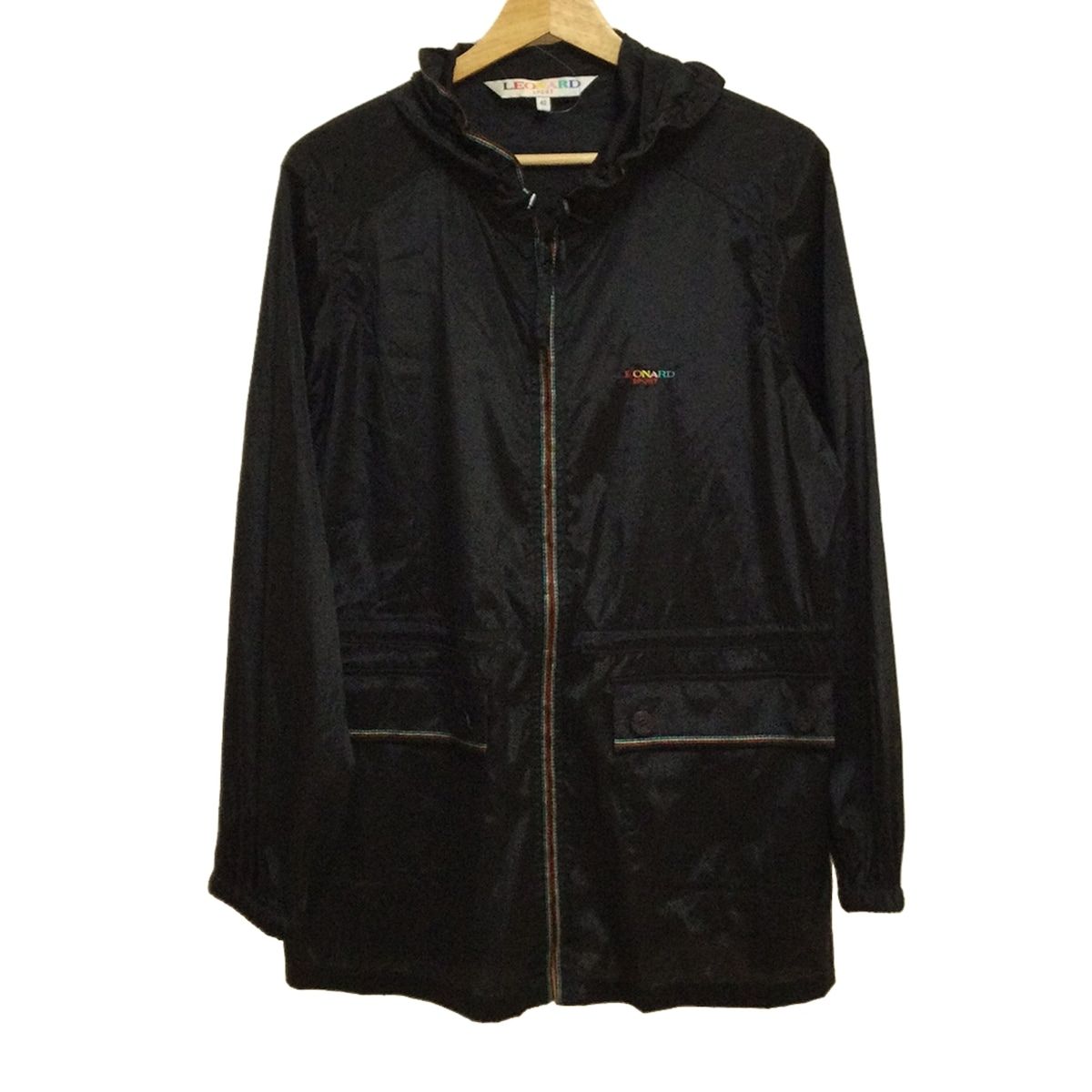 LEONARD のワンピース　サイズ42 レオナール LEONARD サイズ42 L 黒 レディース ノーカラー