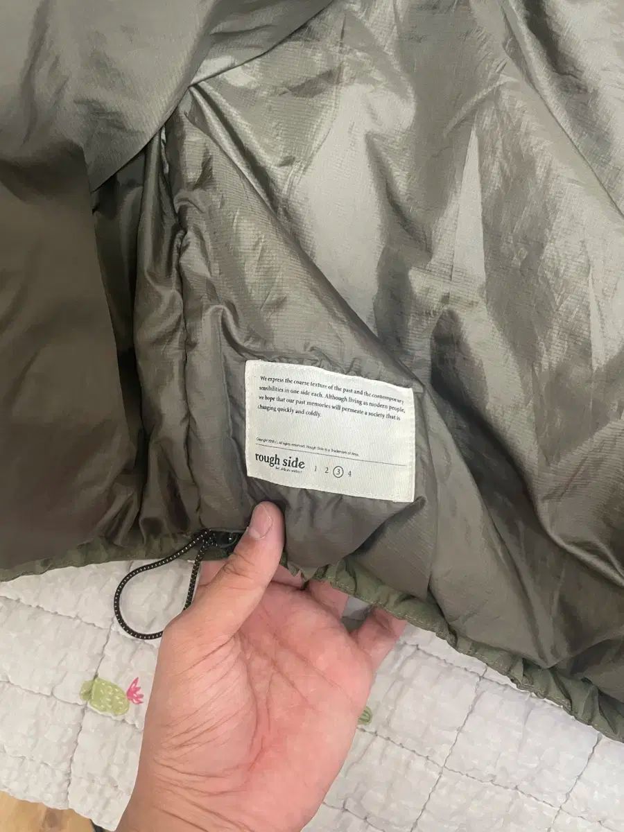 ROUGH SIDE 断熱材 カーディガン オリーブ 3 サイズ