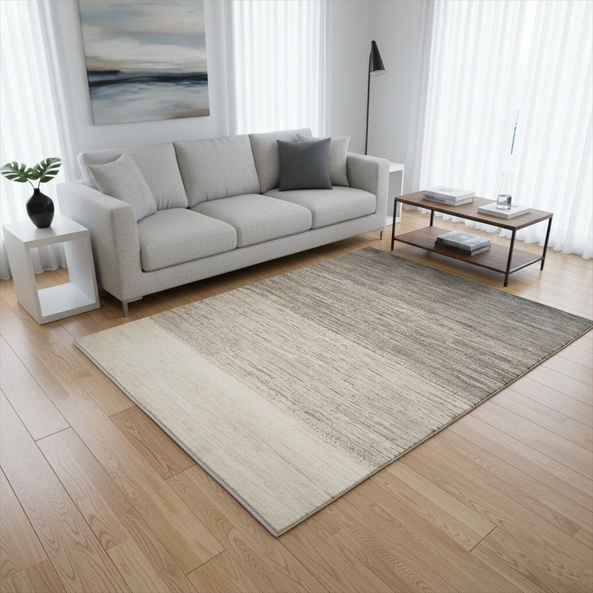 天然ラグ 無染めのウール