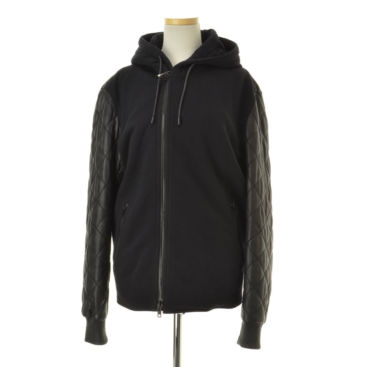 46【GIVENCHY / ジバンシィ】12F 0413 431 レザーパーカー ジャケット 