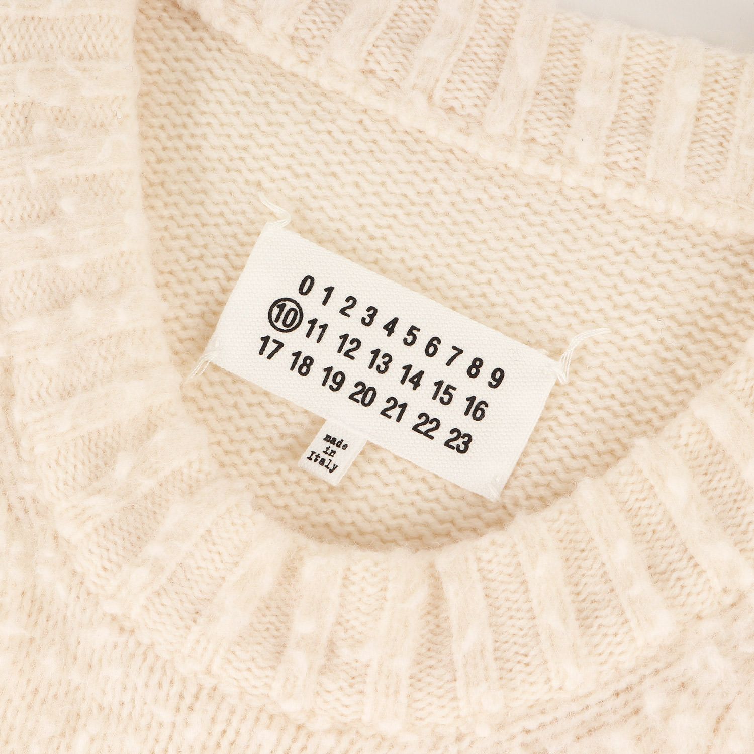 美品】Maison Margiela メゾン マルジェラ ニット アイボリー サイズ:L 