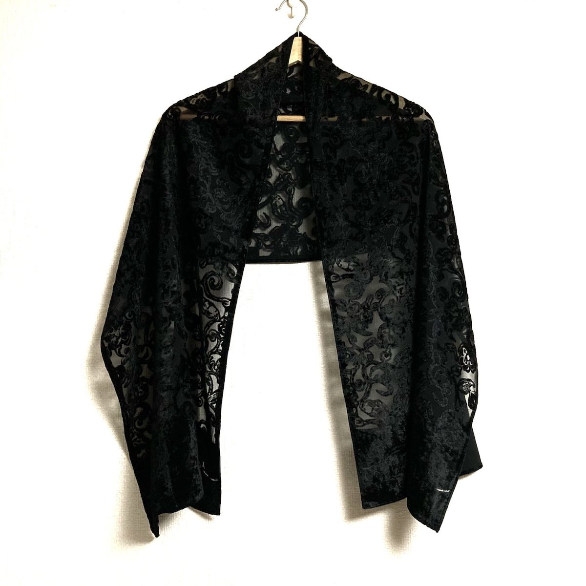 GIVENCHY ジバンシー ストール ショール - 黒 シースルー