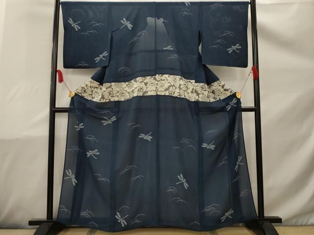 平和屋着物＊夏物 小紋 絽 蜻蛉 正絹 逸品 AAAX1659sx - メルカリ