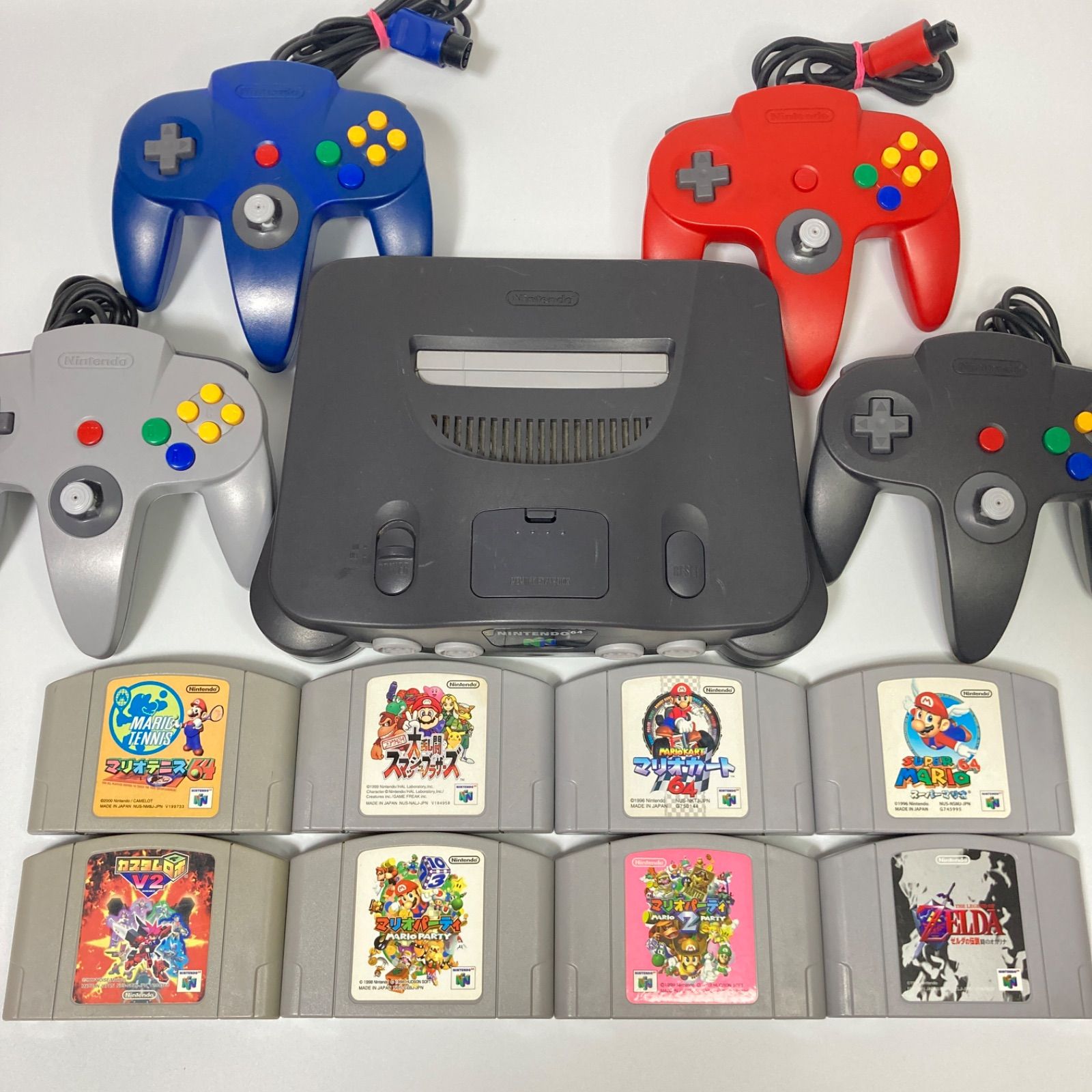 4人で遊べる！ パーティセット ソフト8本 ニンテンドー64 すぐ遊べるセット - メルカリ